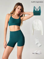 Clean & Direct (Best for general use)  Women's 4.3" Anti-Slip Pocket Bike Shorts - No Front Seam