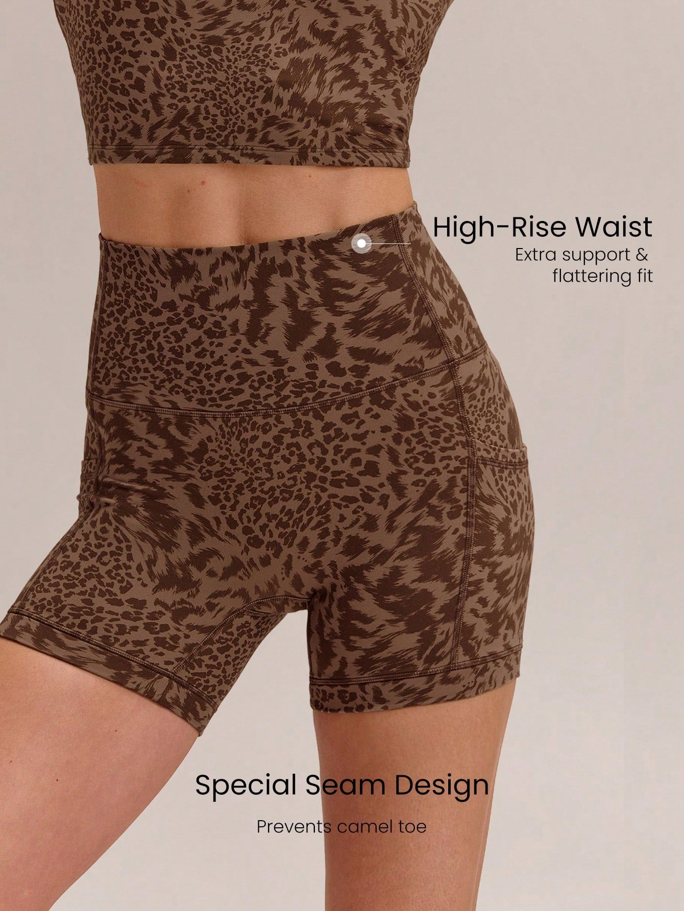 Clean & Direct (Best for general use)  Women's 4.3" Anti-Slip Pocket Bike Shorts - No Front Seam