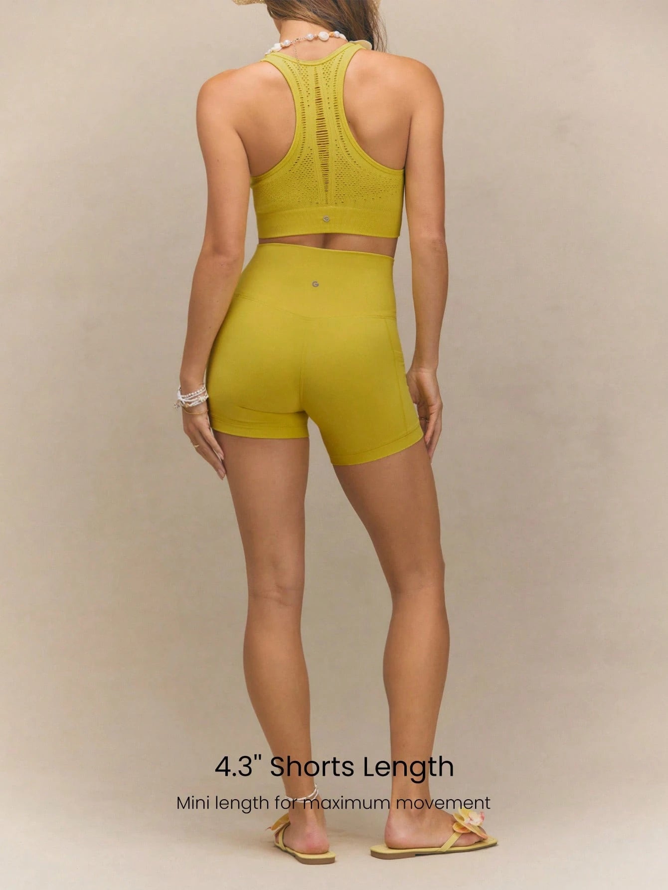 Clean & Direct (Best for general use)  Women's 4.3" Anti-Slip Pocket Bike Shorts - No Front Seam