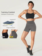 Clean & Direct (Best for general use)  Women's 4.3" Anti-Slip Pocket Bike Shorts - No Front Seam