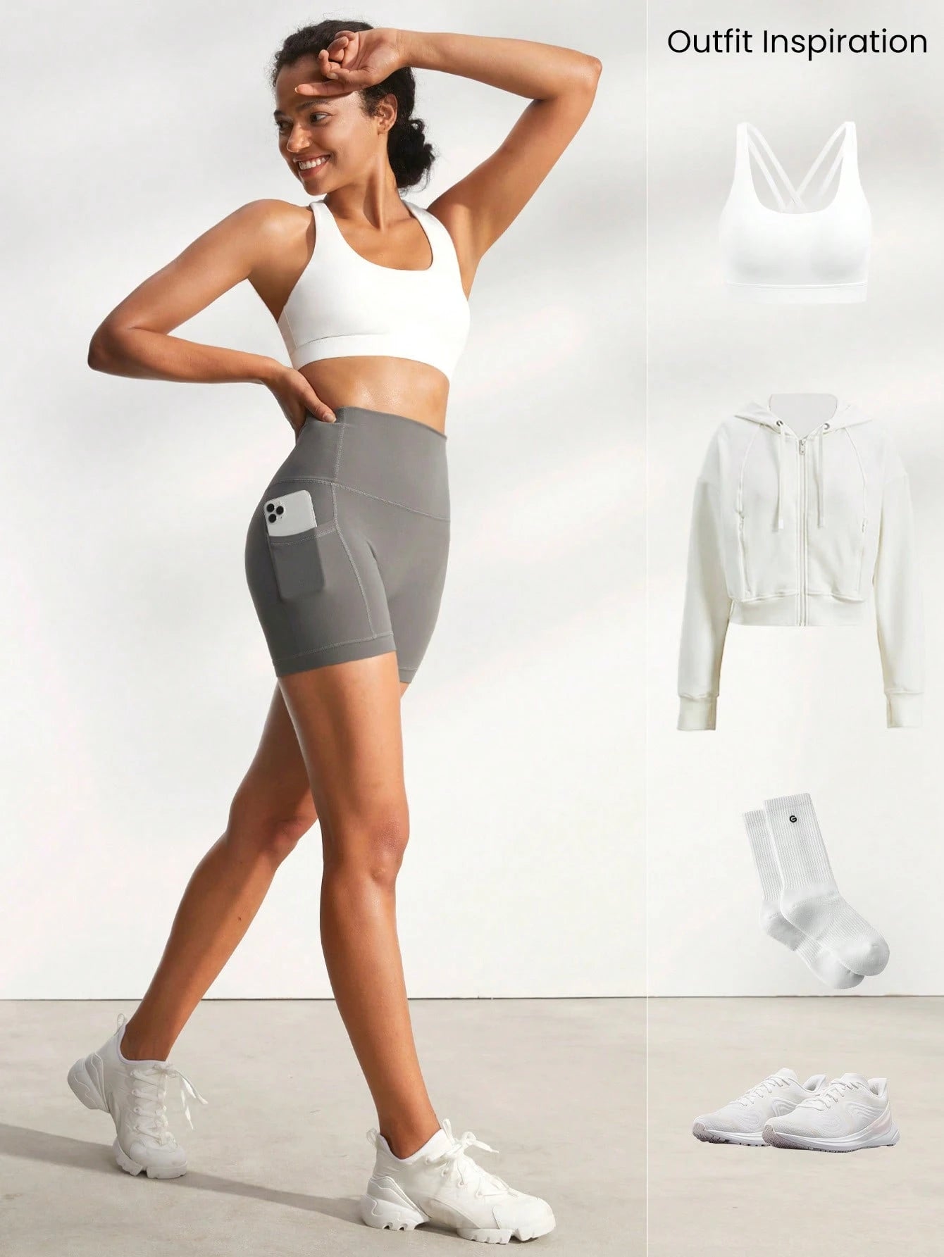 Clean & Direct (Best for general use)  Women's 4.3" Anti-Slip Pocket Bike Shorts - No Front Seam