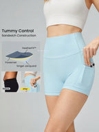 Clean & Direct (Best for general use)  Women's 4.3" Anti-Slip Pocket Bike Shorts - No Front Seam