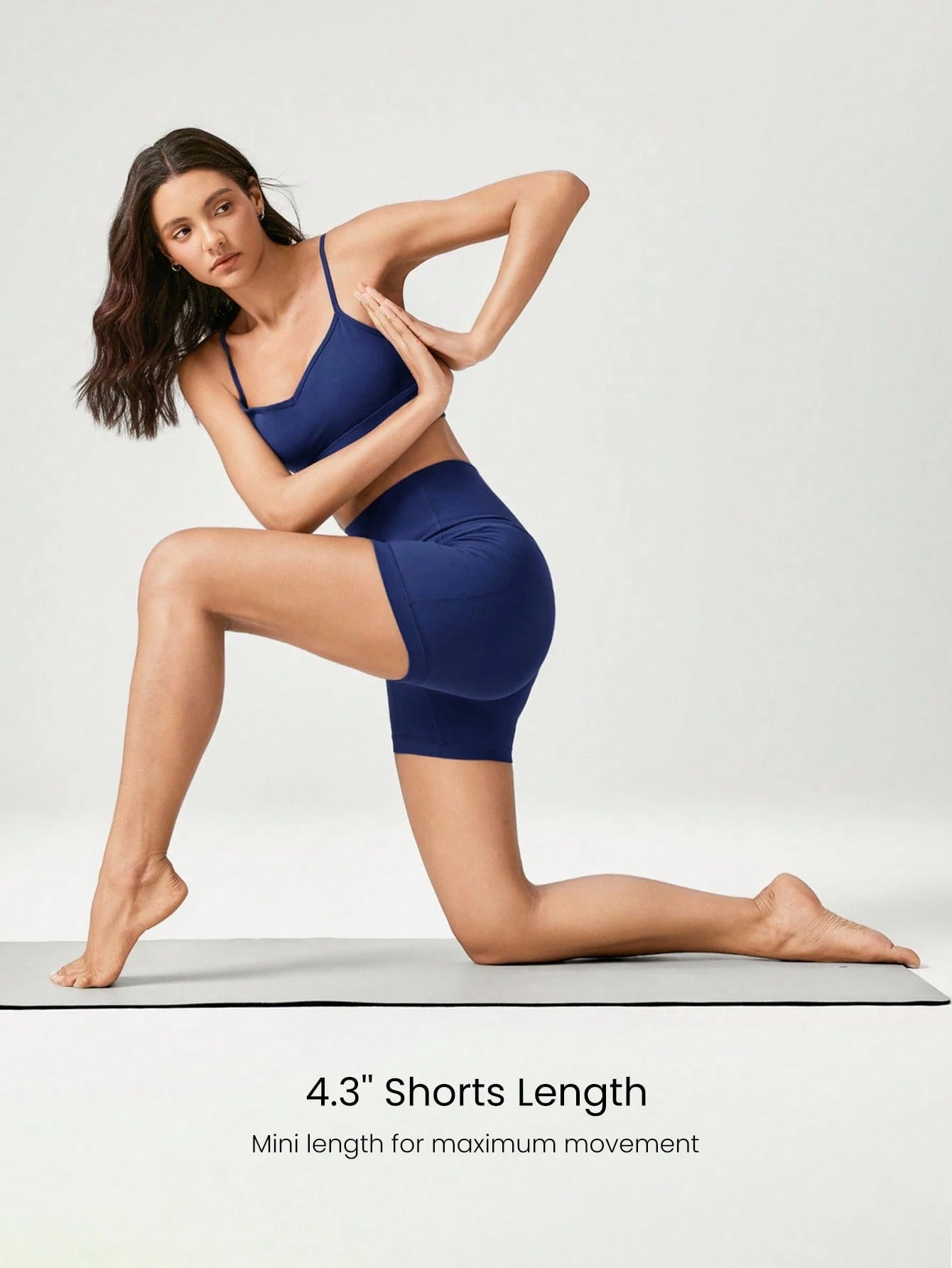 Clean & Direct (Best for general use)  Women's 4.3" Anti-Slip Pocket Bike Shorts - No Front Seam