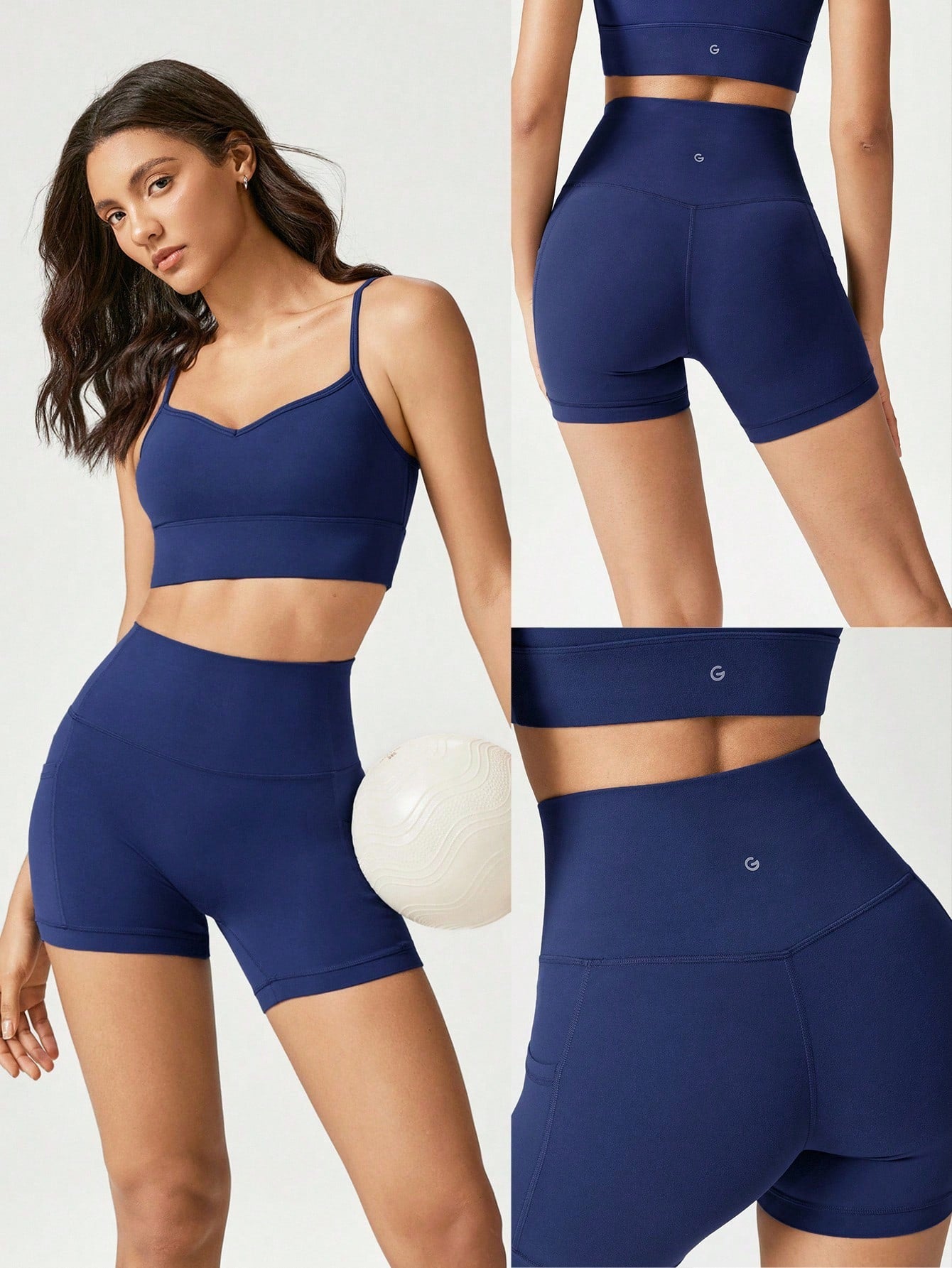 Clean & Direct (Best for general use)  Women's 4.3" Anti-Slip Pocket Bike Shorts - No Front Seam