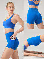 Clean & Direct (Best for general use)  Women's 4.3" Anti-Slip Pocket Bike Shorts - No Front Seam