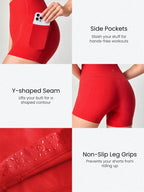 Clean & Direct (Best for general use)  Women's 4.3" Anti-Slip Pocket Bike Shorts - No Front Seam