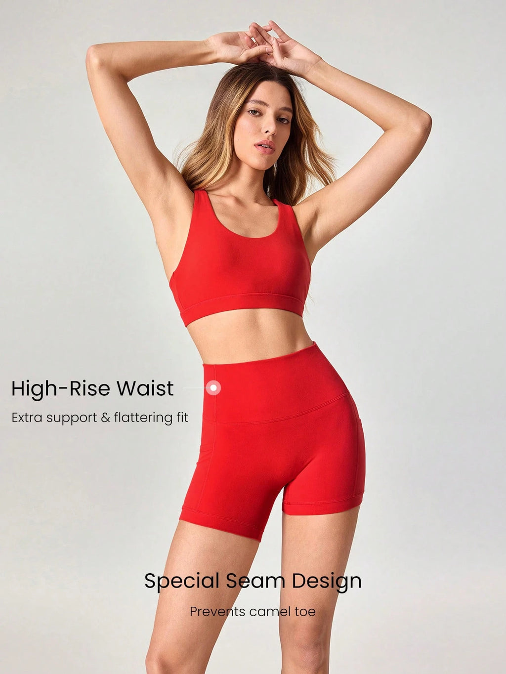 Clean & Direct (Best for general use)  Women's 4.3" Anti-Slip Pocket Bike Shorts - No Front Seam