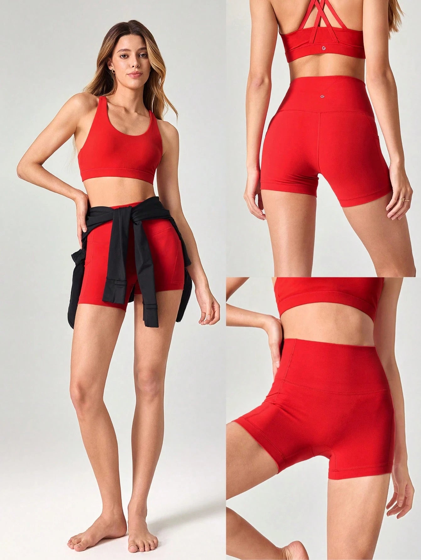 Clean & Direct (Best for general use)  Women's 4.3" Anti-Slip Pocket Bike Shorts - No Front Seam