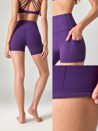 Clean & Direct (Best for general use)  Women's 4.3" Anti-Slip Pocket Bike Shorts - No Front Seam