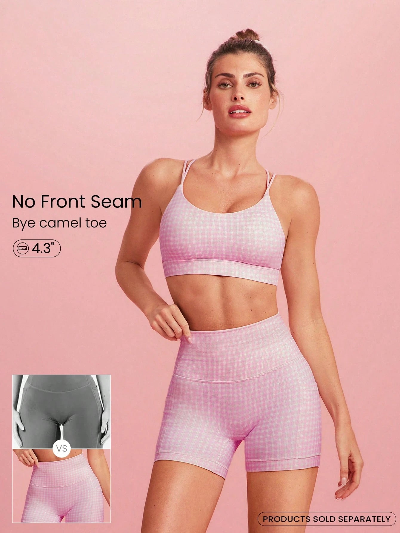 Clean & Direct (Best for general use)  Women's 4.3" Anti-Slip Pocket Bike Shorts - No Front Seam
