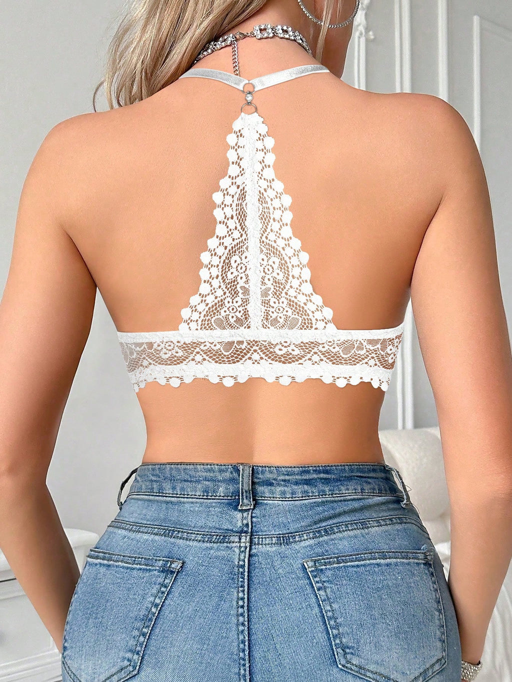 Women's Front Closure Lace Underwire Bra | U-Back Lift & Shape Comfortable Everyday Bra