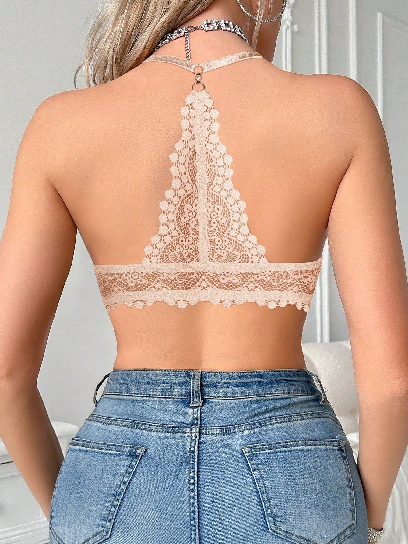 Women's Front Closure Lace Underwire Bra | U-Back Lift & Shape Comfortable Everyday Bra
