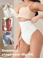 High Waist Seamless Thong Panty | Tummy Control Shapewear | Waist Slimming Shaping Briefs