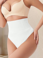 High Waist Seamless Thong Panty | Tummy Control Shapewear | Waist Slimming Shaping Briefs