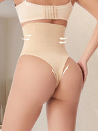 High Waist Seamless Thong Panty | Tummy Control Shapewear | Waist Slimming Shaping Briefs