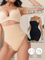 High Waist Seamless Thong Panty | Tummy Control Shapewear | Waist Slimming Shaping Briefs