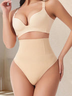 High Waist Seamless Thong Panty | Tummy Control Shapewear | Waist Slimming Shaping Briefs