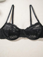 Women’s Lace Underwire Bra – Sexy Sheer Lingerie Support Bra