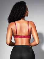 Women’s Lace Underwire Bra – Sexy Sheer Lingerie Support Bra
