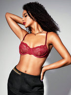 Women’s Lace Underwire Bra – Sexy Sheer Lingerie Support Bra