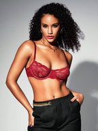 Women’s Lace Underwire Bra – Sexy Sheer Lingerie Support Bra