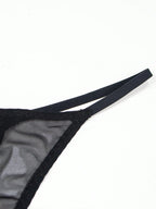 Lace Cartoon Print Thong Panties | Breathable Soft Fit | Lightweight Everyday Going-Out Underwear