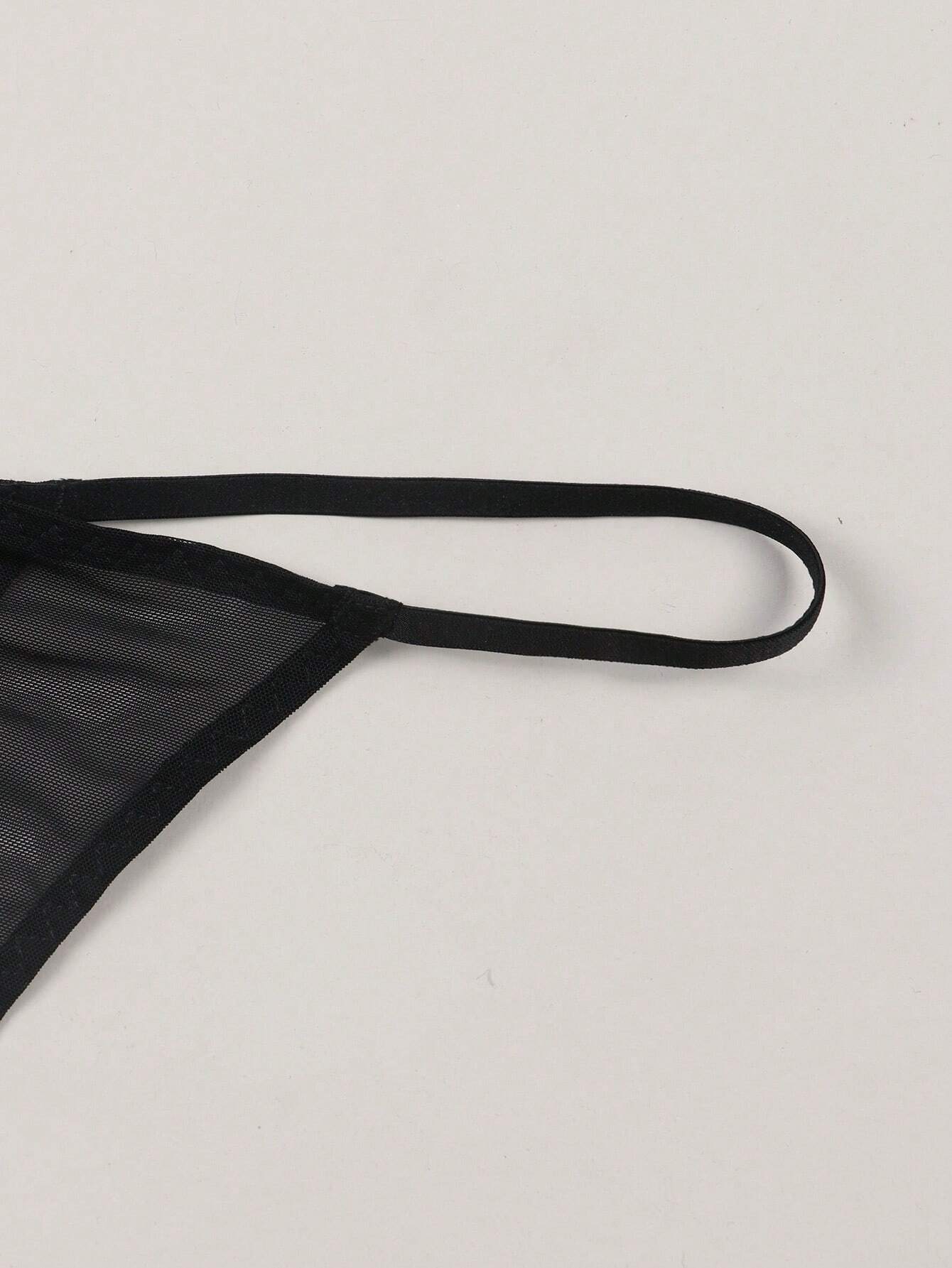 Lace Cartoon Print Thong Panties | Breathable Soft Fit | Lightweight Everyday Going-Out Underwear