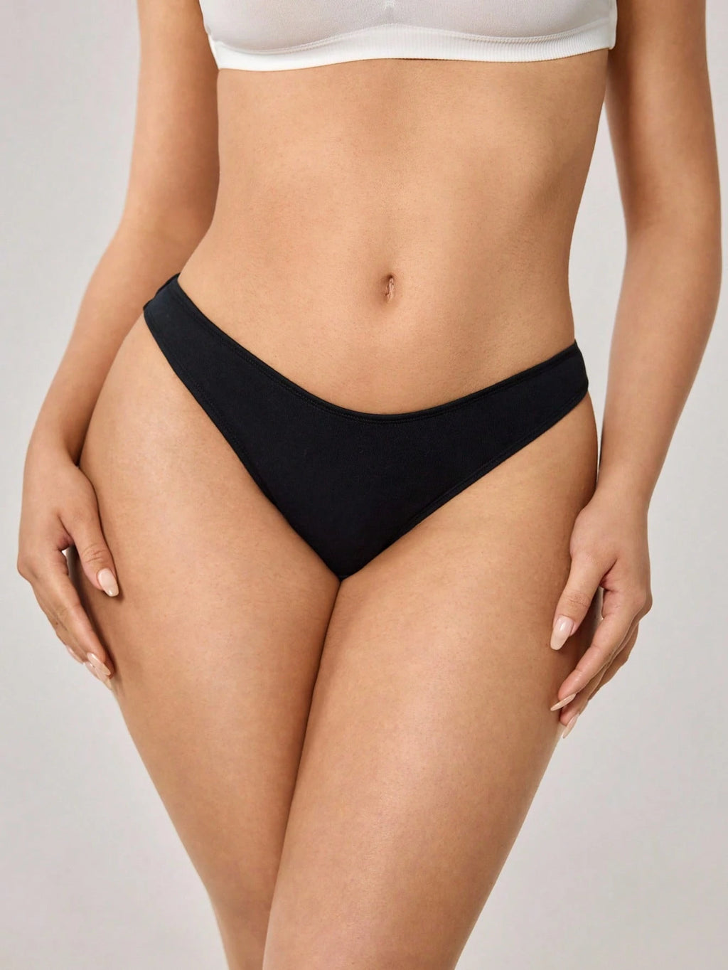 5-Pack Cotton Thong Panties | Low-Rise Breathable Comfortable Fit | Everyday Essentials