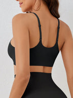 Seamless Push-Up Backless Bralette | Minimalist Crop Bra | Comfortable Everyday Wear