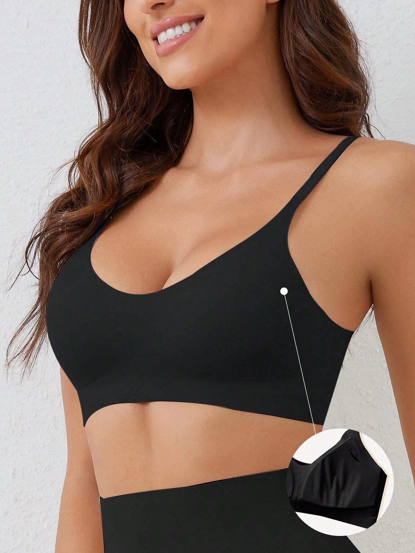 Seamless Push-Up Backless Bralette | Minimalist Crop Bra | Comfortable Everyday Wear