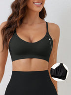 Seamless Push-Up Backless Bralette | Minimalist Crop Bra | Comfortable Everyday Wear
