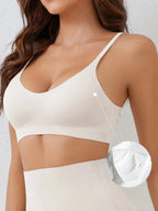 Seamless Push-Up Backless Bralette | Minimalist Crop Bra | Comfortable Everyday Wear