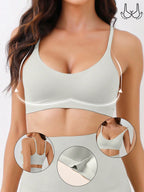 Seamless Push-Up Backless Bralette | Minimalist Crop Bra | Comfortable Everyday Wear