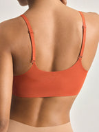Seamless Push-Up Backless Bralette | Minimalist Crop Bra | Comfortable Everyday Wear