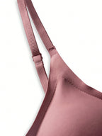 Seamless Push-Up Backless Bralette | Minimalist Crop Bra | Comfortable Everyday Wear