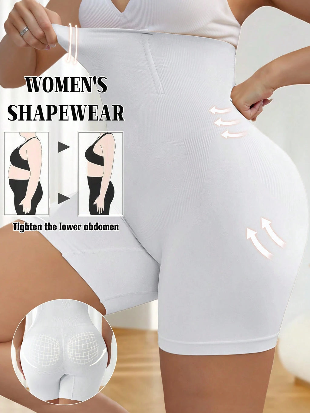 Plus Size High Waist Shaping Panties | Seamless Tummy Control Underwear | Butt-Lifting Slimming Shorts