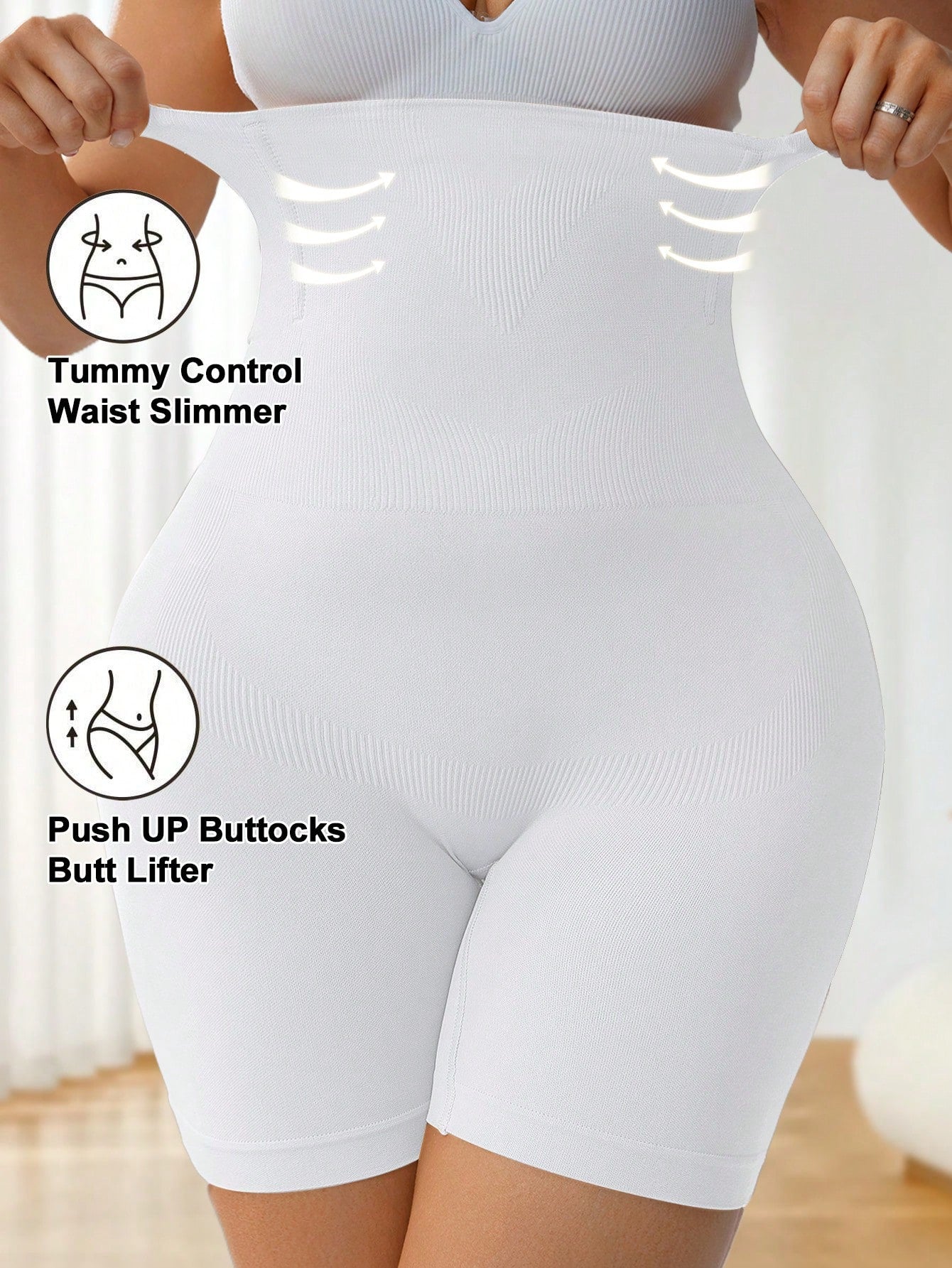 Plus Size High Waist Shaping Panties | Seamless Tummy Control Underwear | Butt-Lifting Slimming Shorts