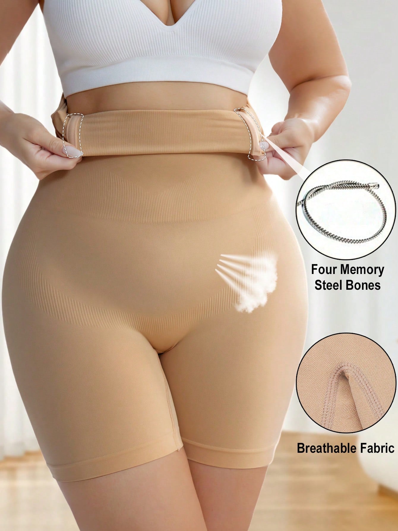 Plus Size High Waist Shaping Panties | Seamless Tummy Control Underwear | Butt-Lifting Slimming Shorts