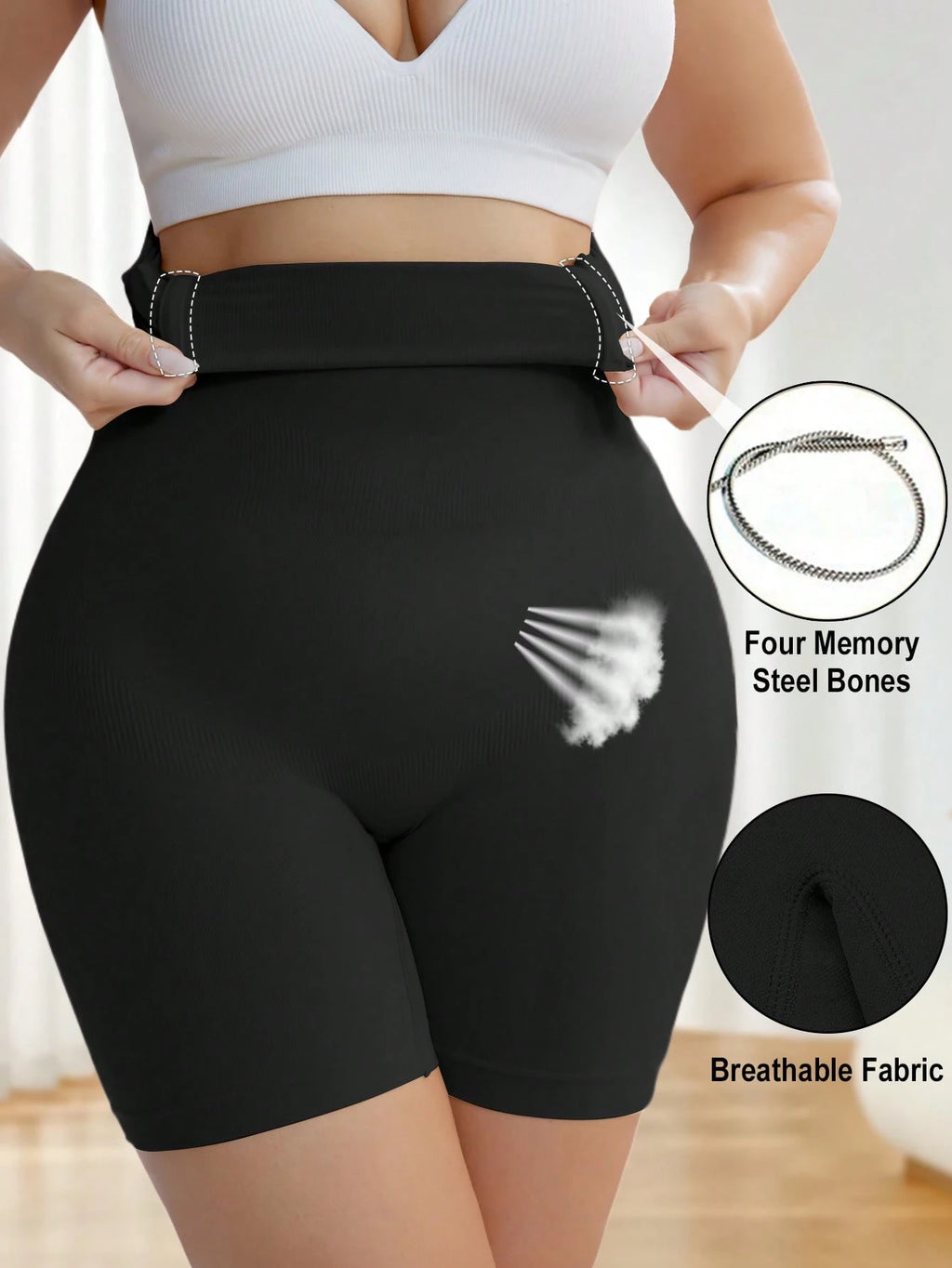 Plus Size High Waist Shaping Panties | Seamless Tummy Control Underwear | Butt-Lifting Slimming Shorts