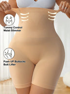 Plus Size High Waist Shaping Panties | Seamless Tummy Control Underwear | Butt-Lifting Slimming Shorts