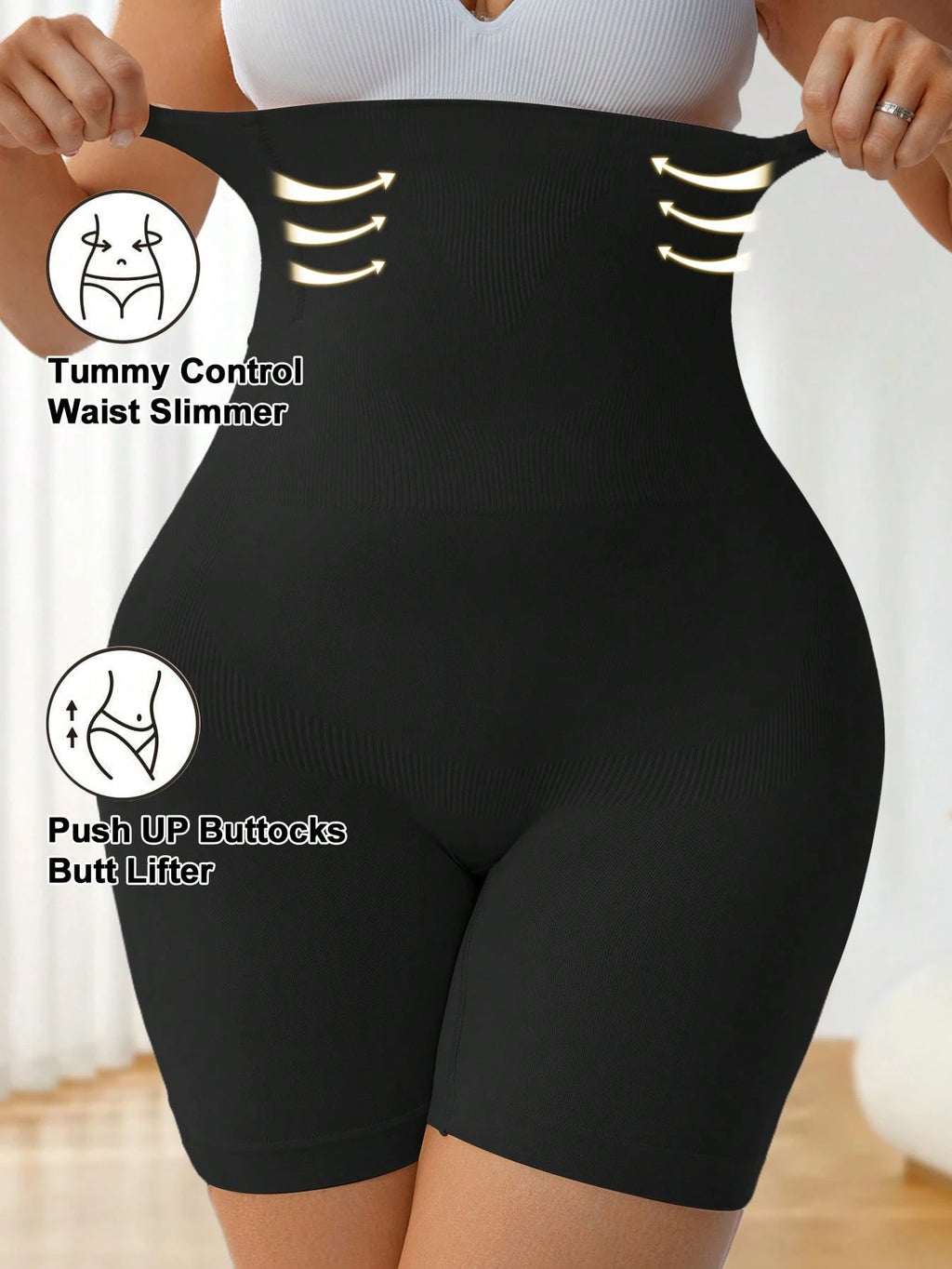 Plus Size High Waist Shaping Panties | Seamless Tummy Control Underwear | Butt-Lifting Slimming Shorts