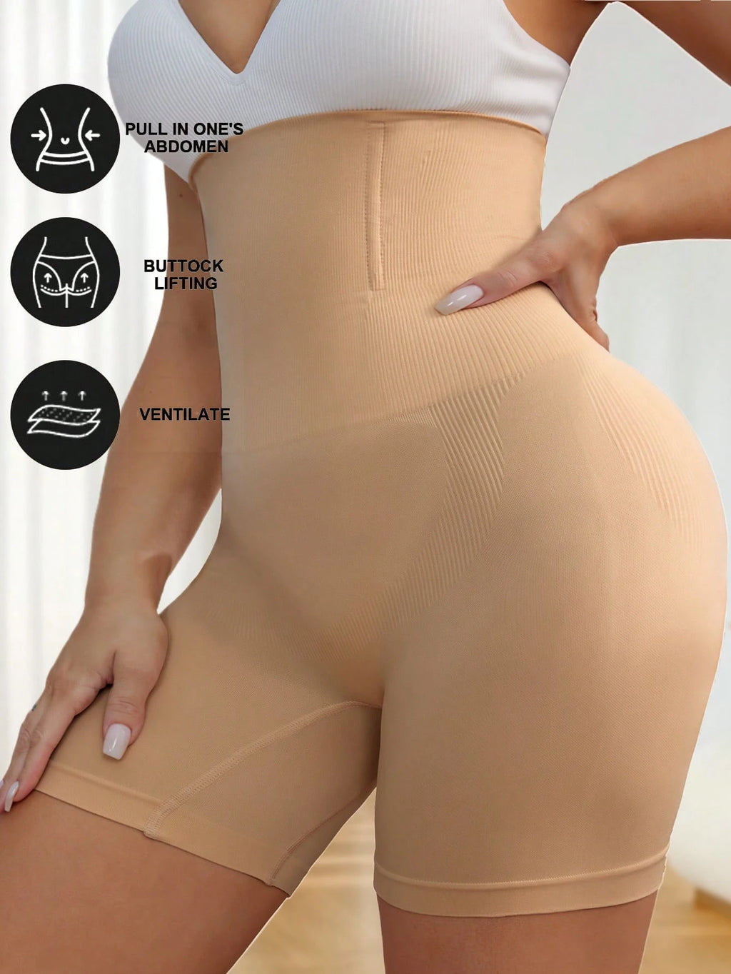 Plus Size High Waist Shaping Panties | Seamless Tummy Control Underwear | Butt-Lifting Slimming Shorts