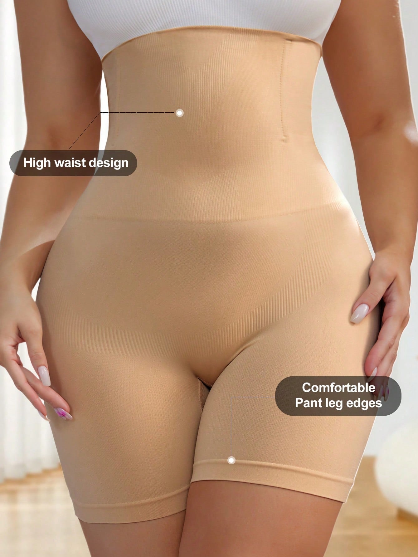 Plus Size High Waist Shaping Panties | Seamless Tummy Control Underwear | Butt-Lifting Slimming Shorts