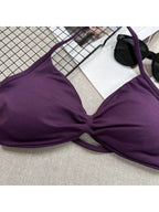 Backless Spaghetti Strap Sports Bra | Seamless Cropped Yoga Workout Camisole Top with Light Support