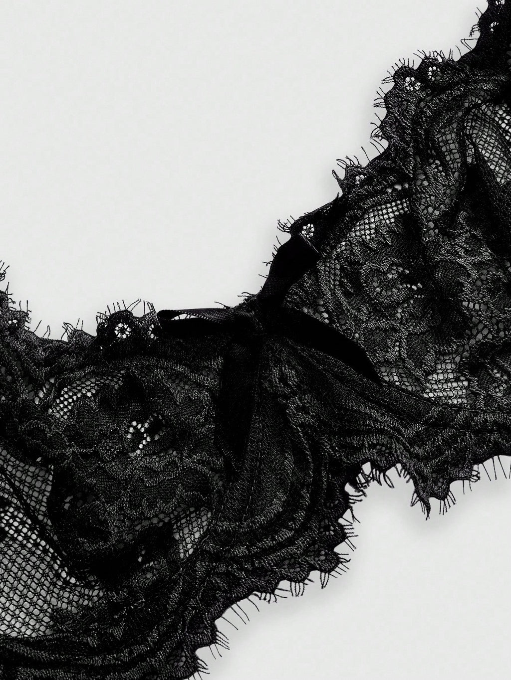 Women’s Gothic Floral Lace Underwire Triangle Bra | Sheer Mesh Sexy Lingerie