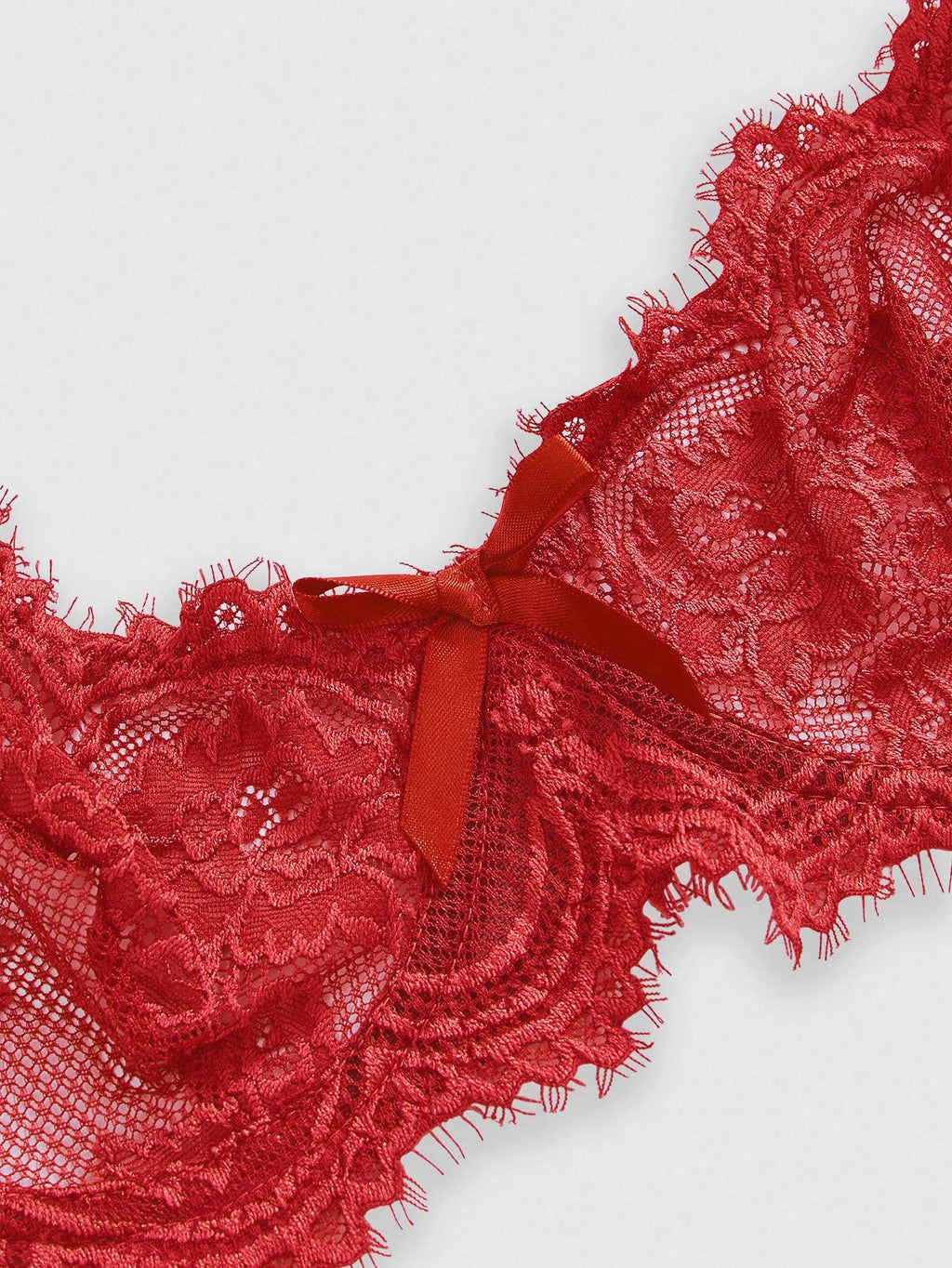 Women’s Gothic Floral Lace Underwire Triangle Bra | Sheer Mesh Sexy Lingerie