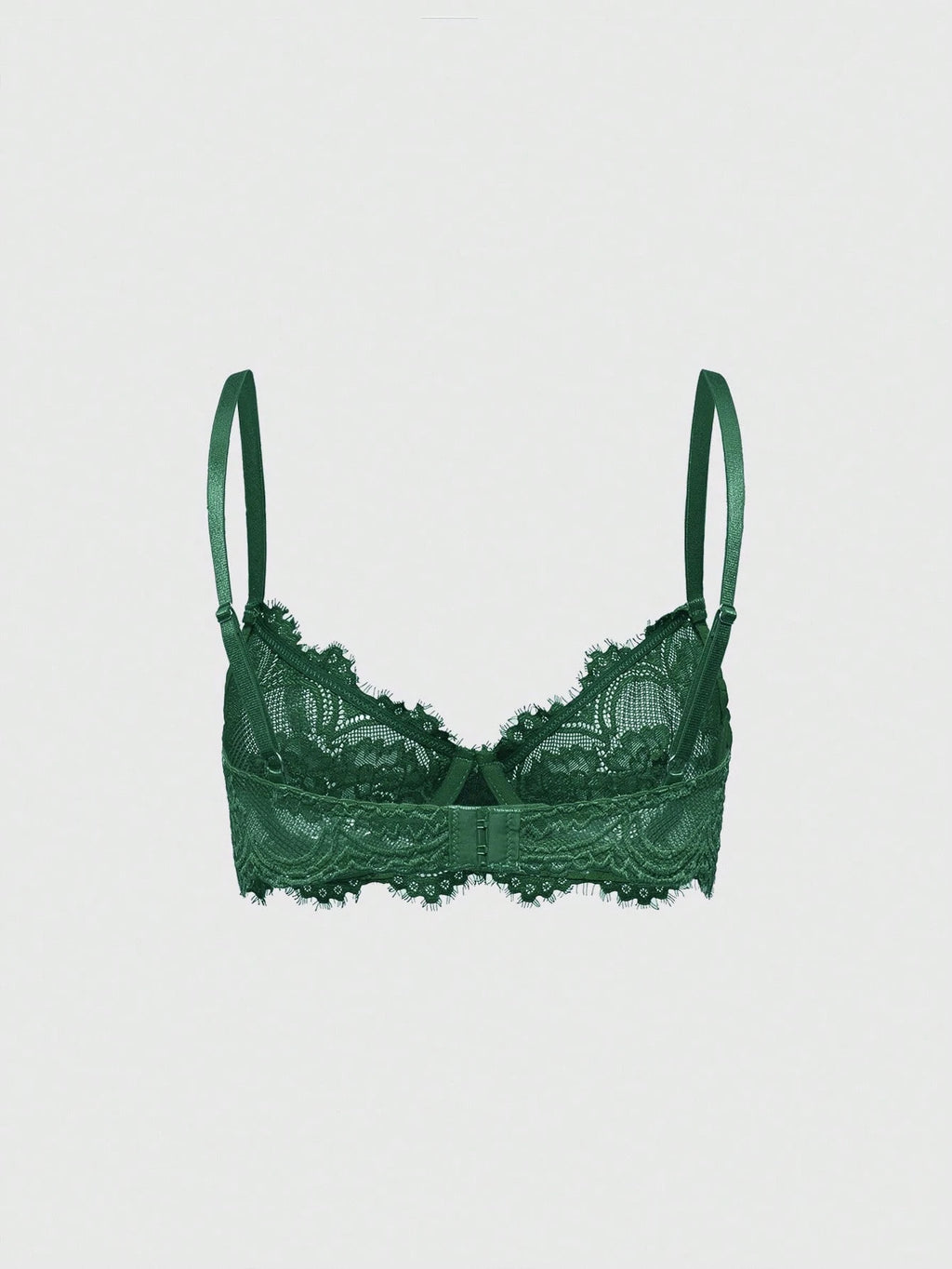 Women’s Gothic Floral Lace Underwire Triangle Bra | Sheer Mesh Sexy Lingerie