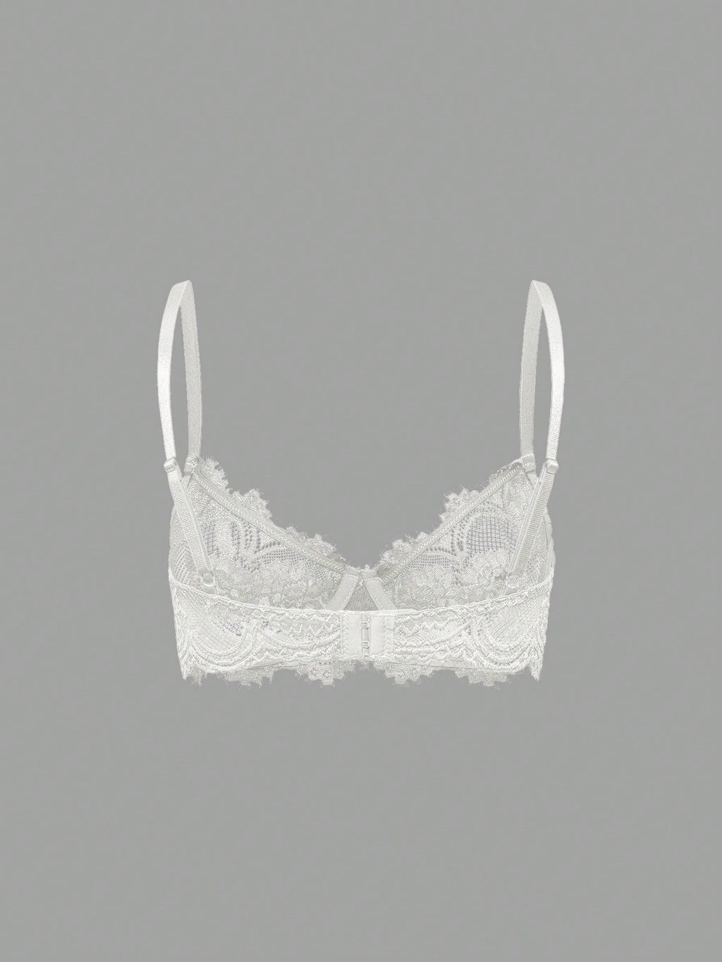 Women’s Gothic Floral Lace Underwire Triangle Bra | Sheer Mesh Sexy Lingerie