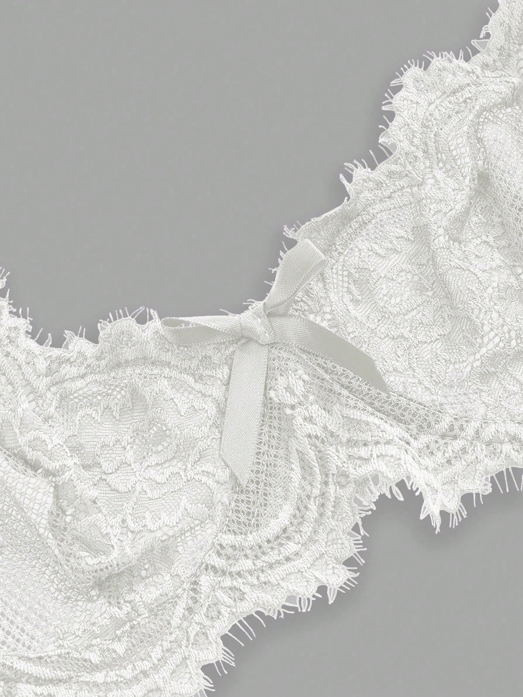 Women’s Gothic Floral Lace Underwire Triangle Bra | Sheer Mesh Sexy Lingerie
