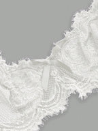 Women’s Gothic Floral Lace Underwire Triangle Bra | Sheer Mesh Sexy Lingerie
